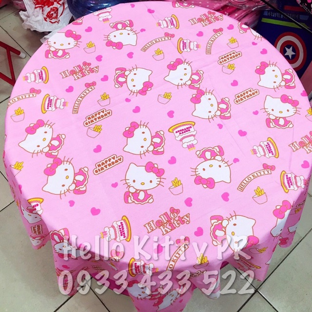 Khăn trải bàn Hello Kitty - Doremon Doraemon