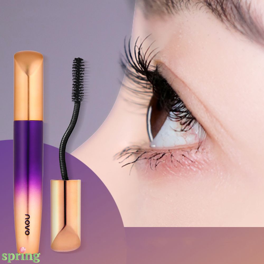 (Hàng Mới Về) Mascara Xoay 360 Độ Màu Đen Chống Thấm Nước Lâu Trôi Chuốt Dày Và Cong Mi Tự Nhiên