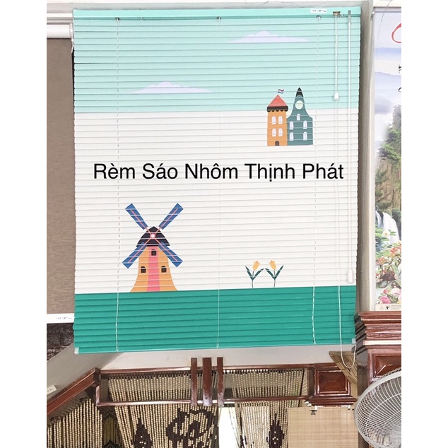 Rèm sáo nhôm Tranh che nắng cửa sổ [ Siêu Đẹp &amp; Dễ Thương] nhiều kích thước