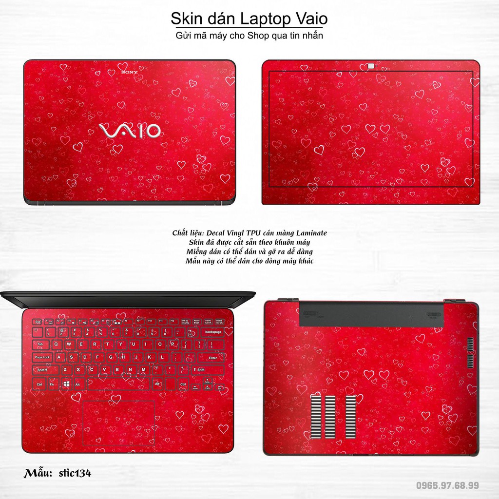 Skin dán Laptop Sony Vaio in hình Hoa văn sticker nhiều mẫu 22 (inbox mã máy cho Shop)