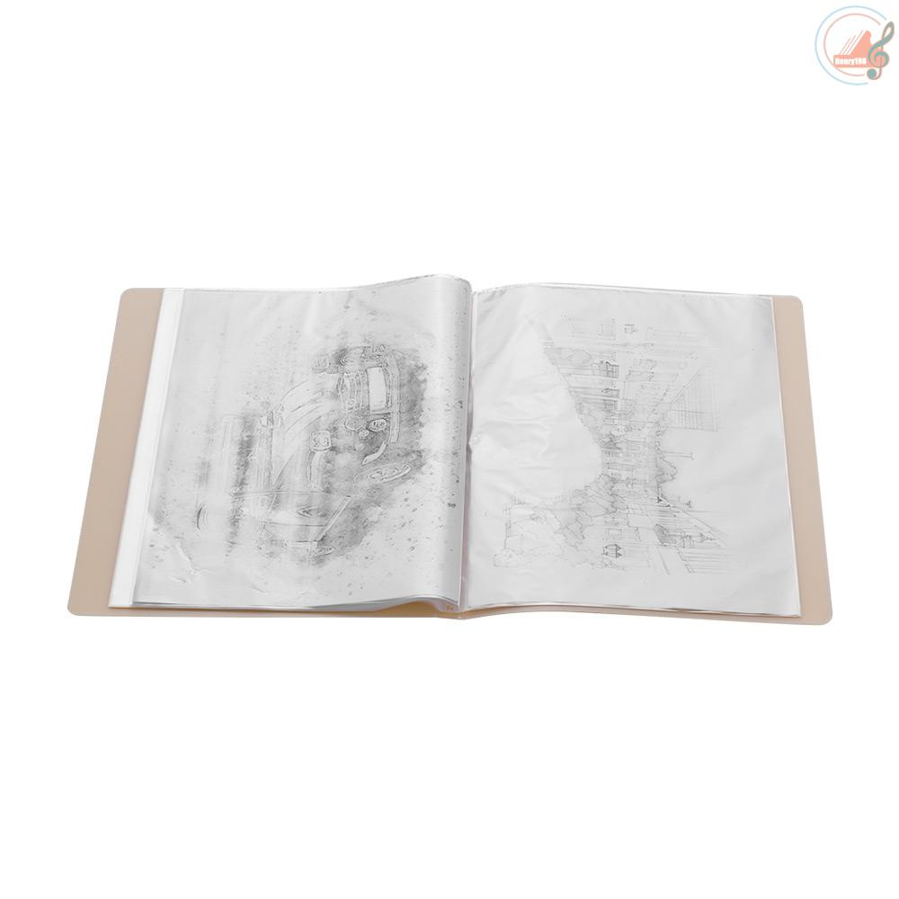 A4 Presentation Display Book Clear Page Protector for Business Reports Artwork Music Sheets School Students Papers
