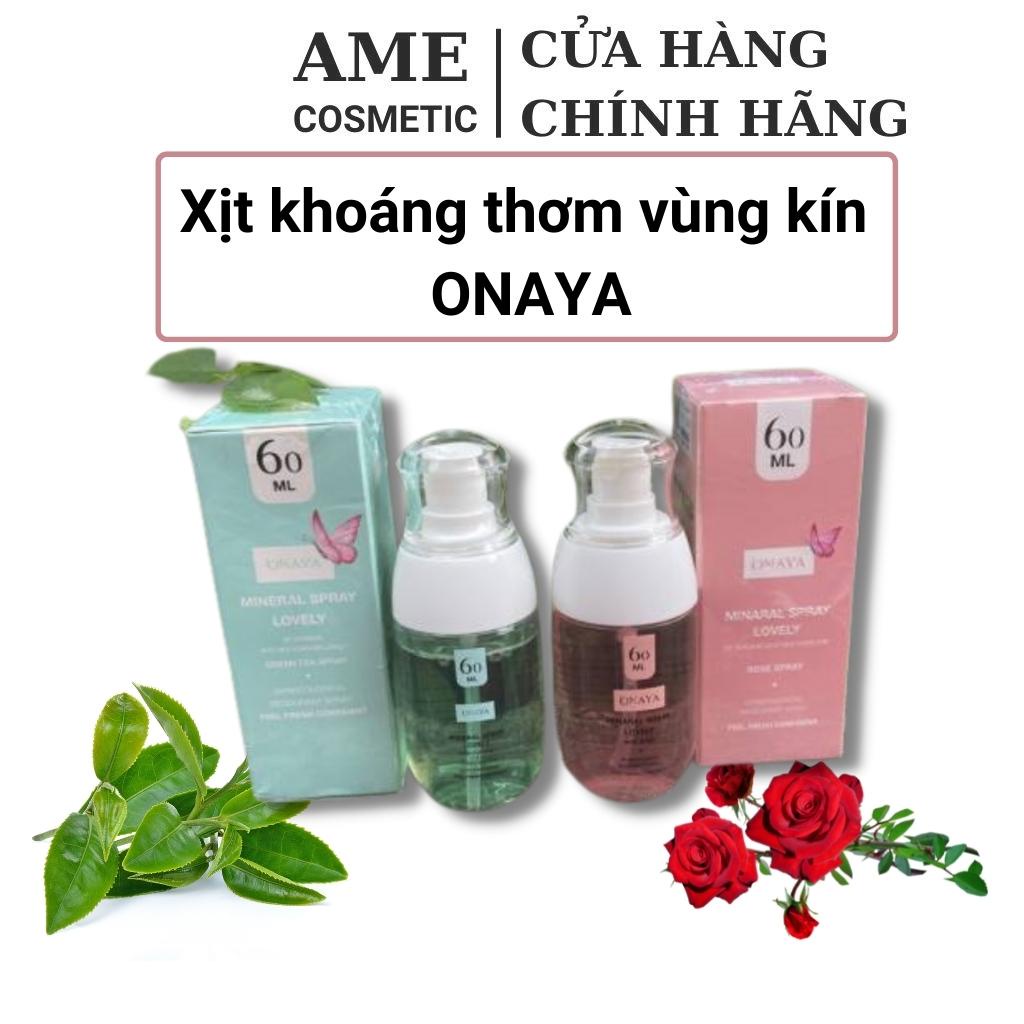 Xịt khoáng vùng kín nữ ONAYA 60ml chính hãng nước hoa vùng kín xịt thơm khử mùi và vệ sinh vùng kín nữ  AME