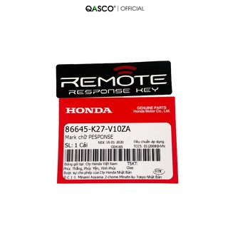 Tem chữ remote honda air blade 125 qa _