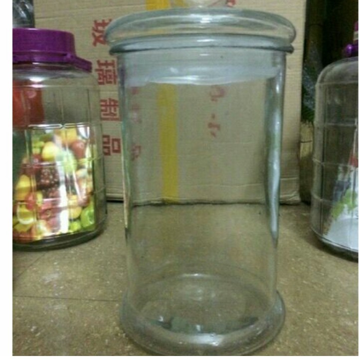 Bình thủy tinh trụ trơn ngâm sâm 15L nắp thủy tinh có zoăng kín khí dễ vận chuyển đựng ngâm đa dạng [ HOÀN XU ]
