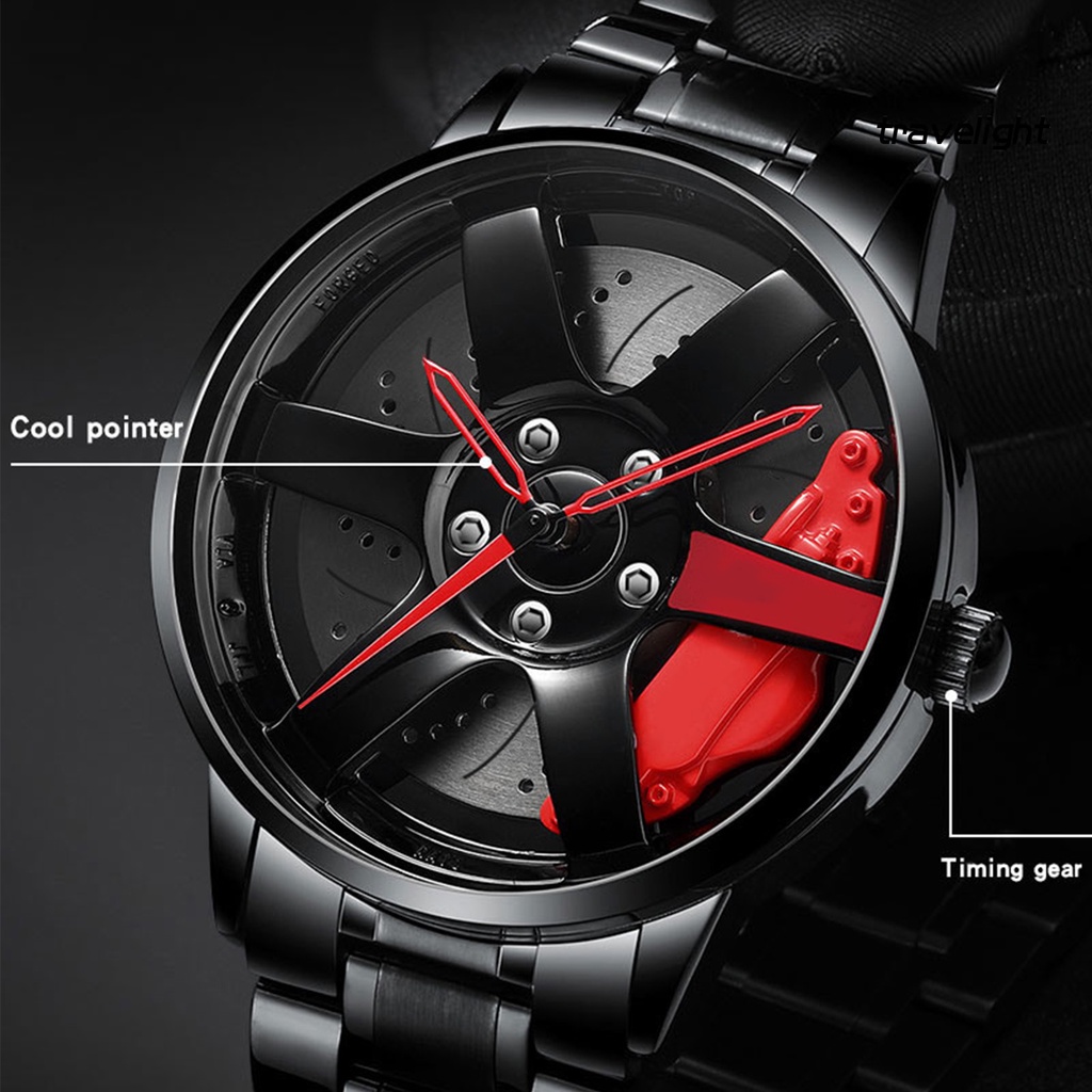 Đồng hồ quartz chống thấm nước thiết kế hình bánh xe
 | BigBuy360 - bigbuy360.vn