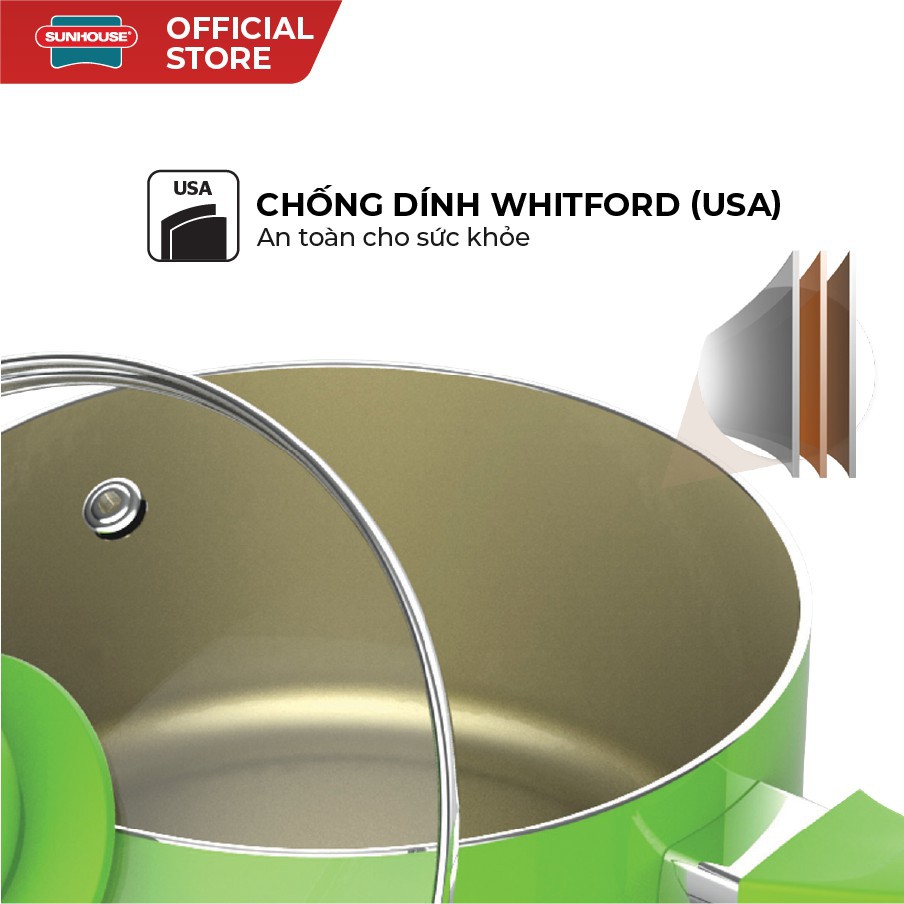 Nồi quấy bột hợp kim nhôm SUNHOUSE SMP15116 - đáy từ