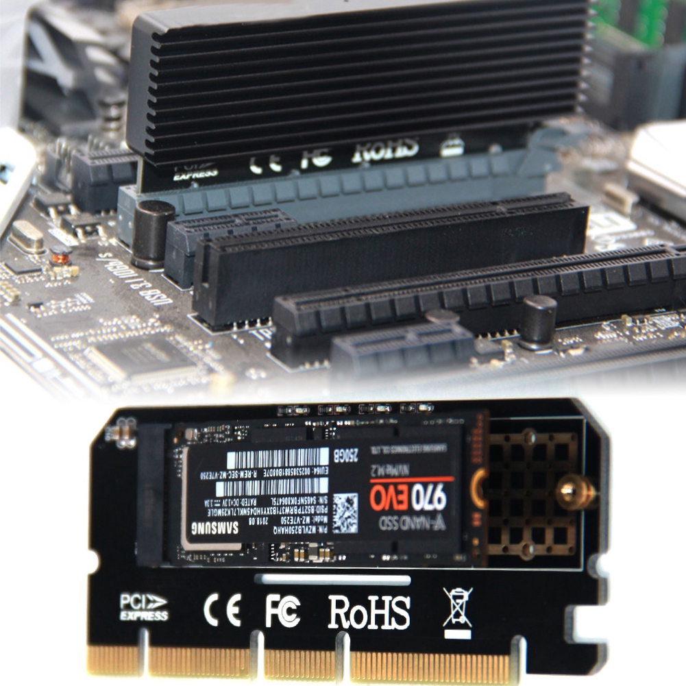 Thẻ mở rộng M.2 NVMe SSD NGFF sang PCIE 3.0 X16 | BigBuy360 - bigbuy360.vn