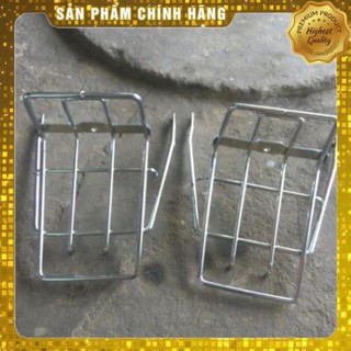 Ba ga đỡ giỏ xe dream loại inox Free Ship