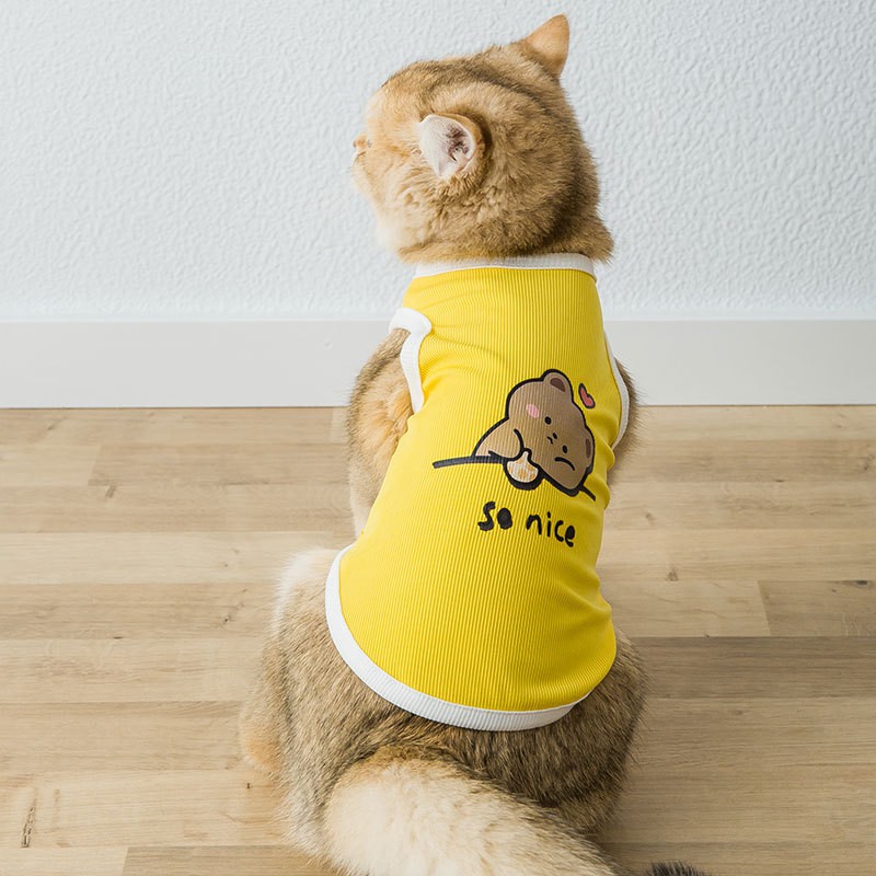 Áo Thun Ba Lỗ Mùa Hè Cho Chó Mèo - Mẫu Mới Kiểu Dáng Dễ Thương
