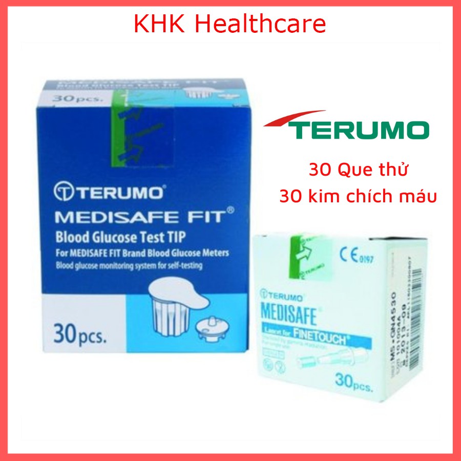 Bộ kim lấy máu và que thử đường huyết Terumo medisafe fit - TERUMO1