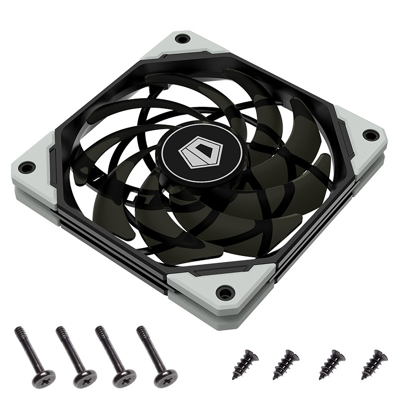 Quạt tản nhiệt fancase 12cm ID-COOLING NO-12015-XT – Slim fan 15mm, tốc 2000rpm, điều tốc 4Pin PWM, mạnh êm