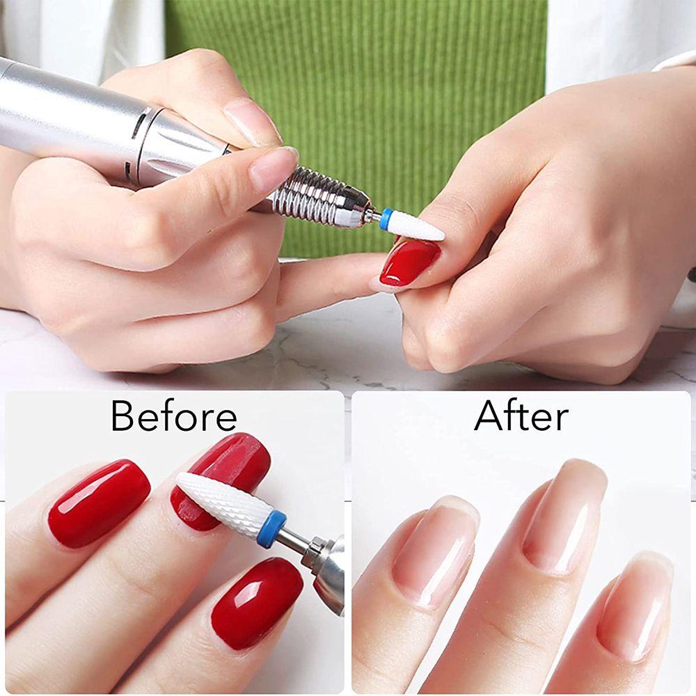 Bộ 7 Mũi Khoan Mài Móng Tẩy Tế Bào Chết Bằng Sứ &amp; Thép Vonfram Dùng Cho Salon