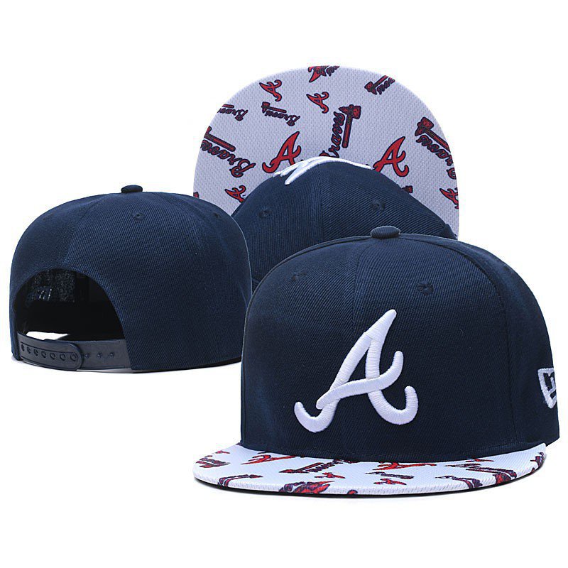 Hot sale MLB Atlanta Braves Caps baseball cap adjustable Hip hop hat classic Metal Label Logo Unisex fashion man and woman TA B0 jSAA
