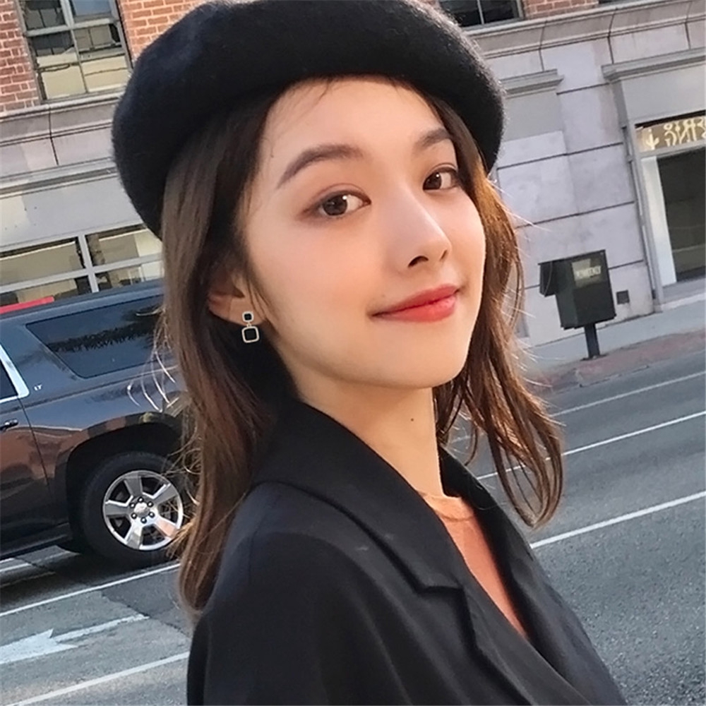 Khuyên tai đính đá phong cách Hàn Quốc thanh lịch dành cho nữ