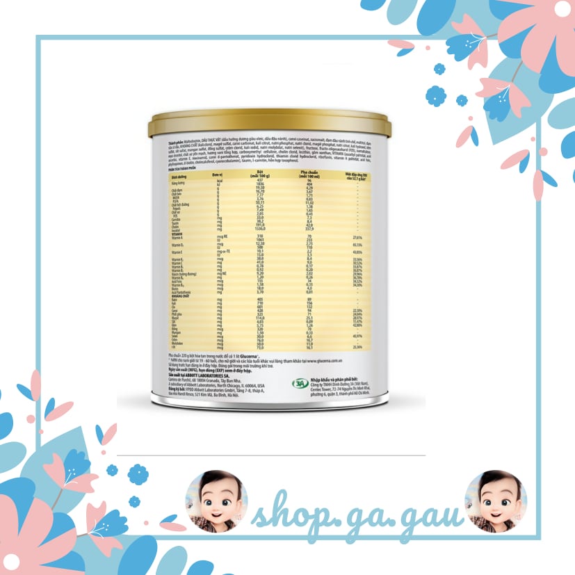 Sữa bột dành cho người bị tiểu đường Glucerna Abbott_850g