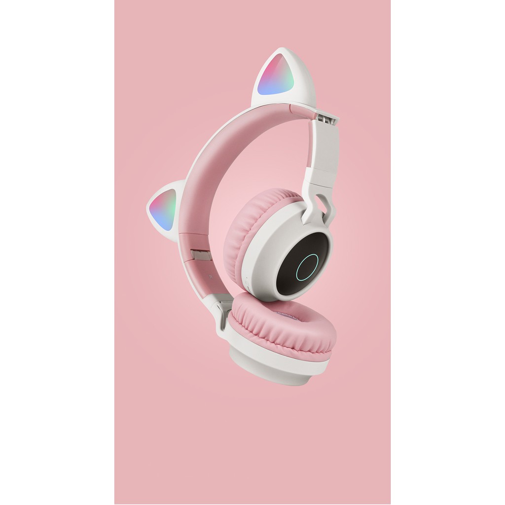 Tai nghe Bluetooth Cute Cat Kiểu Dáng Tai Mèo Không Dây Cao Cấp.