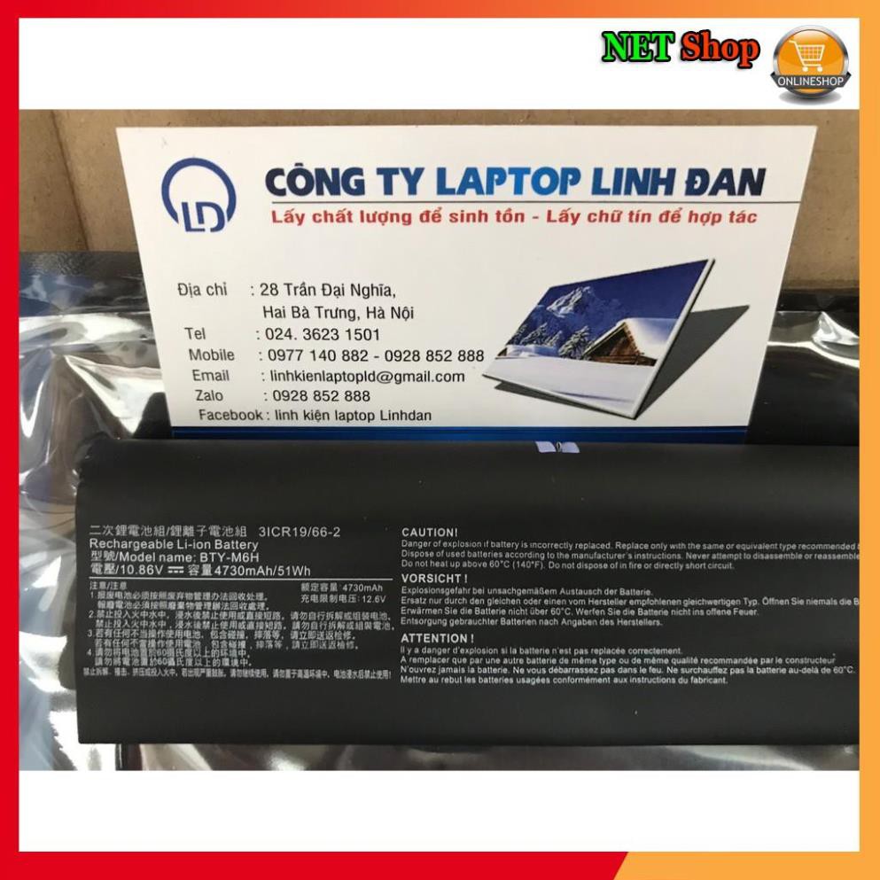 💖💖 Pin Latop MSI (Original)51Wh GE62 GE63 GV62 BTY-M6H New Battery