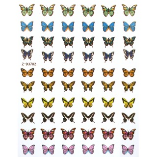 Sticker bướm 3D gắn trang trí móng