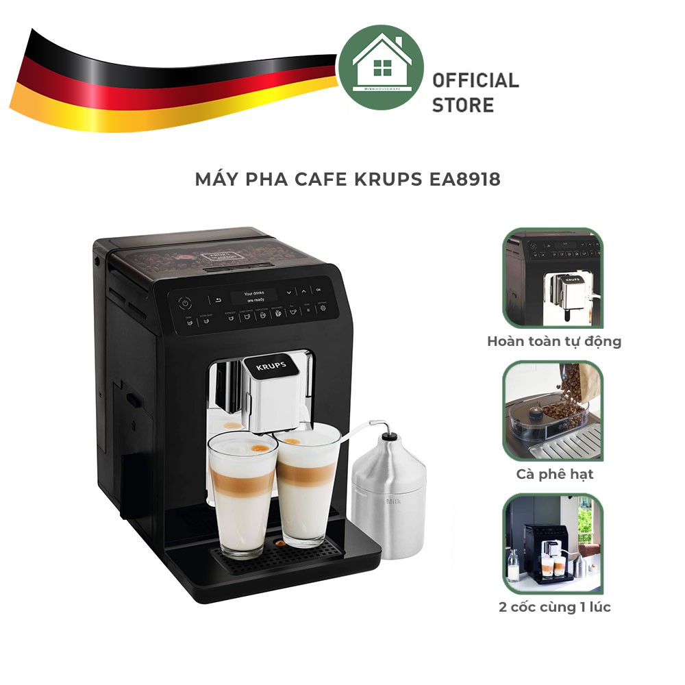 Máy Pha Cafe Krups EA8918 - Nhập Khẩu Từ Đức