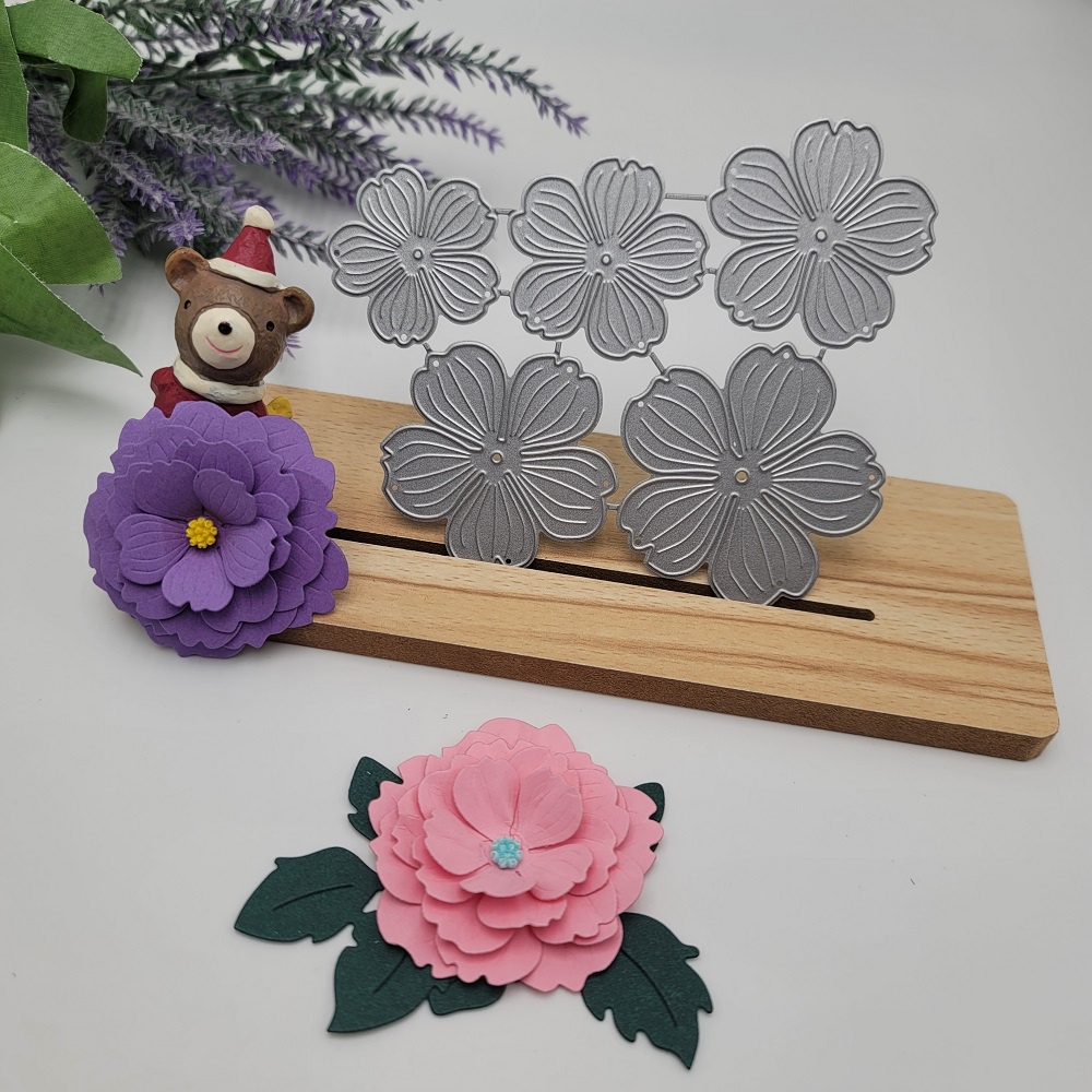 5 Khuôn Cắt Giấy Kim Loại Hình Hoa Anh Đào Mẫu 2023 Mới