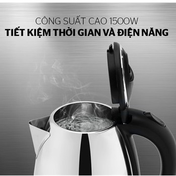 Ấm siêu tốc inox 1.8L HAPPY TIME HTD1081 [Chính hãng]