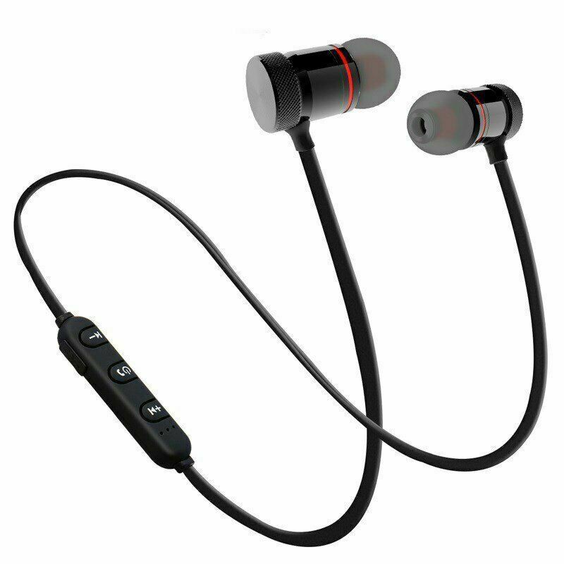 Tai nghe thể thao Bluetooth không dây đeo cổ cho phòng tập thể dục Tai nghe nhét trong tai có mic