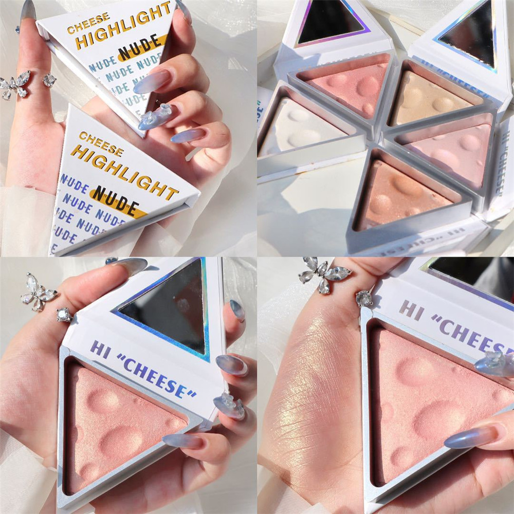 Bảng phấn má hồng 2 trong 1 thiết kế hình phô mai dễ thương chất lượng cao