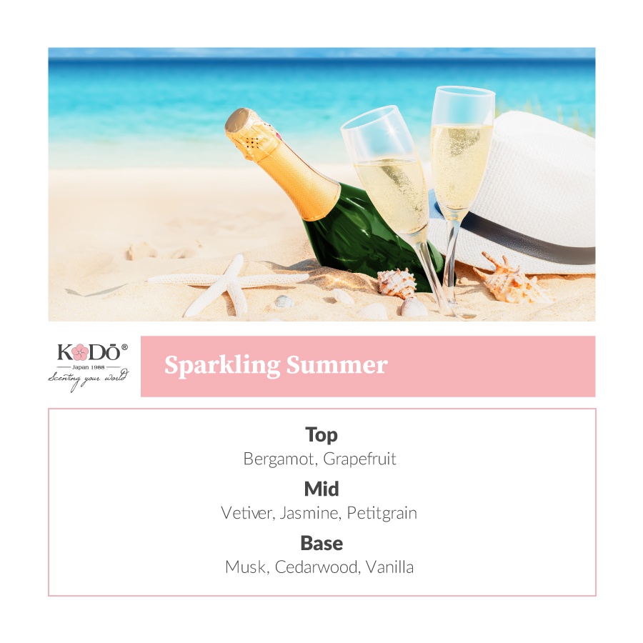 Tinh Dầu Nước Hoa Nhập Khẩu Thơm Phòng Kodo Sparkling Summer -Nguyên chất - 3 Tầng Hương Thơm Độc Đáo - 10ml/50ml/110ml