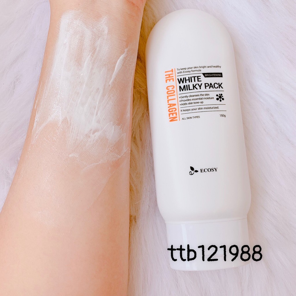 Kem Dưỡng Trắng Da Body Ecosy The Collagen White Milky Pack (150g)