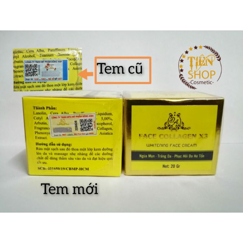 [Mã COS2405 giảm 8% đơn 300K] KEM FACE COLLAGEN X3 ĐÔNG ANH