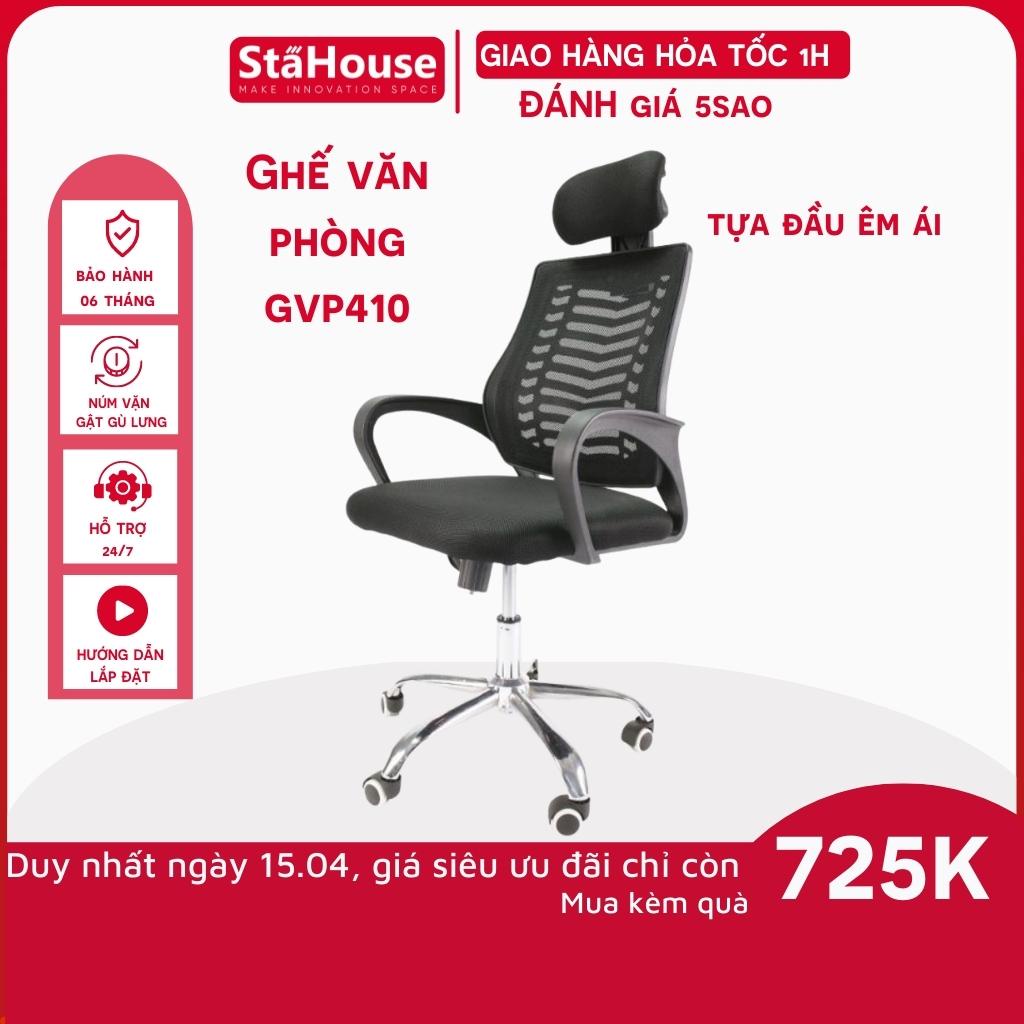 Ghế Văn Phòng Ngả Lưng Tựa Đầu Chân Xoay Stahouse - Ghế Làm Việc Tại Nhà GVP410