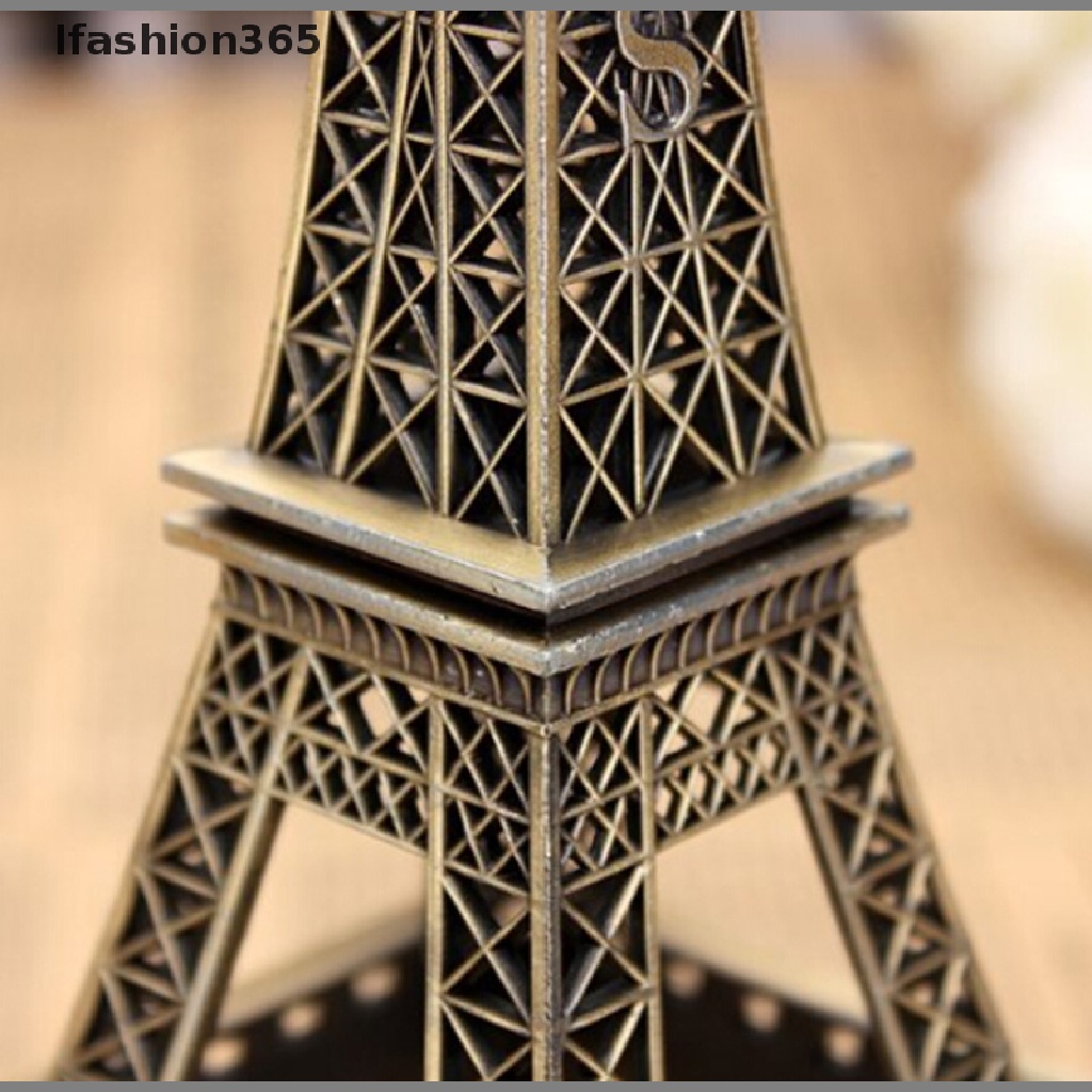 Mô Hình Tháp Eiffel Bằng Hợp Kim Đồng 13cm Phong Cách Vintage