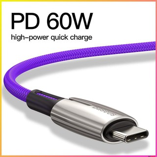 Dây cáp Baseus cổng TYPE C 60W 20V 3A chất lượng cao