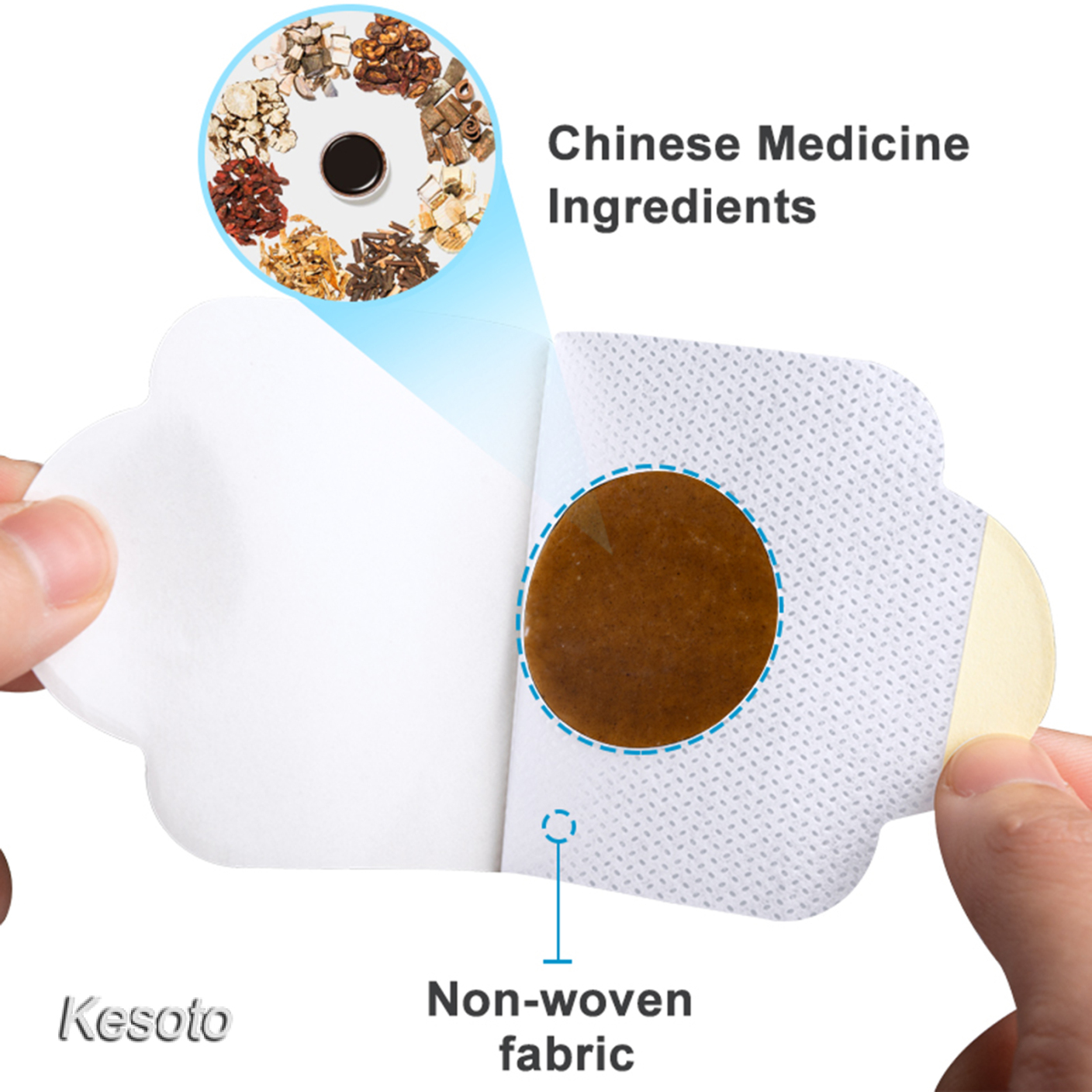 [KESOTO]Diabetes Plasters Natural Herbs Diabetes Pads Diabetes Sticker 12 Pcs/2Bag