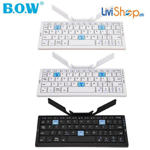 Bàn phím bluetooth,Bàn phím bluetooth BOW HB191A cho điện thoại và máy tính bảng, BẢO HÀNH CHÍNH HÃNG