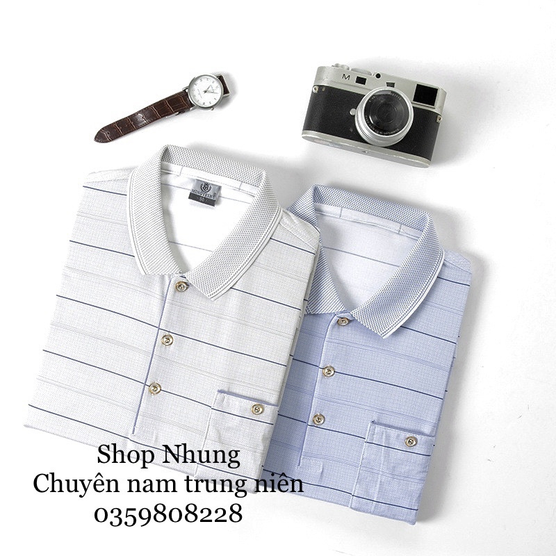 Áo thun dài tay nam trung niên trung tuổi chất đep cưc mát ( size từ 48kg đến 80kg) | BigBuy360 - bigbuy360.vn