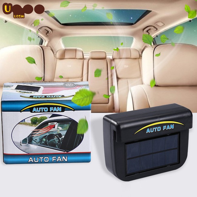 🔥【In stock】🔥HOT 0.8W Solar Powered Car Auto Cooler Ventilation Fan Automobile Air Vent Exhaust Heat Fan with Rubber Strip