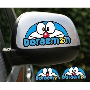 Nhãn Dán Trang Trí Cửa Kính Xe Hơi Chống Thấm Nước Hình Doraemon