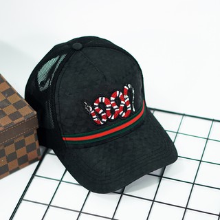 [HOT TREND] 🐍 Nón lưỡi trai đen rắn CC kết hợp lưới 🐍 / mu luoi trai den / non ket / mũ kết