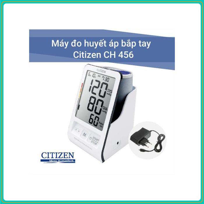 [CHÍNH HÃNG] Máy đo huyết áp điện tử bắp tay Citizen CH456 Nhật Bản