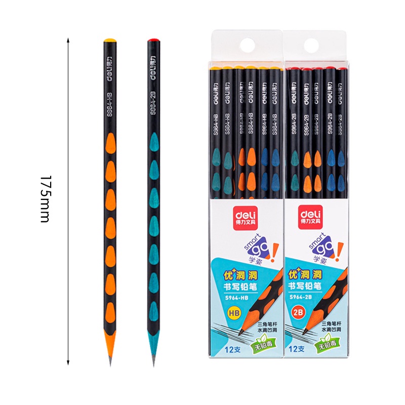 Bút Chì Gỗ 2B HB Hỗ Trợ Điều Chỉnh Tư Thế Cho Học Sinh