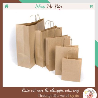 Túi giấy đựng quà BINBON Túi giấy Kraft có quai