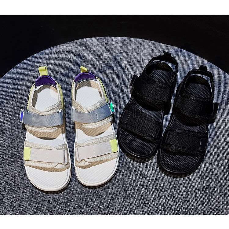 Giày Sandal Thể Thao Quai Dán Thời Trang Xu Hướng Mới Cho Nữ Sinh