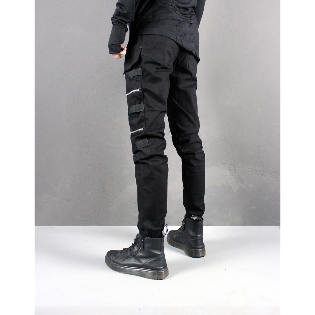 Quần Jogger Kaki Nam dây đai Lexuza 081