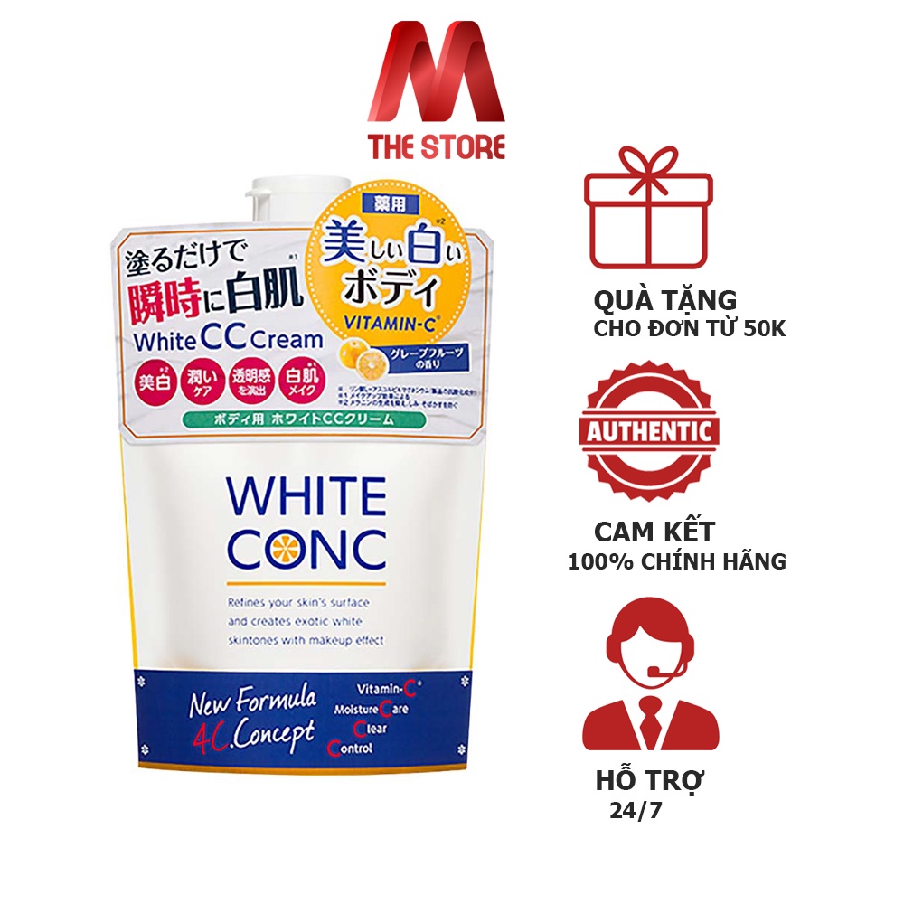 Sữa dưỡng trắng White Conc Body CC Cream With Vitamin-C 200g