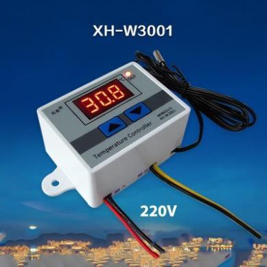 Bộ Điều Khiển Nhiệt Độ Tự Động XH-W3001 10A 220V, Máy Ấp Trứng 220V