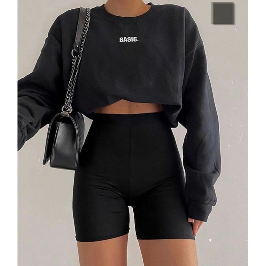 Quần đùi lửng ôm sát biker short xuất dư