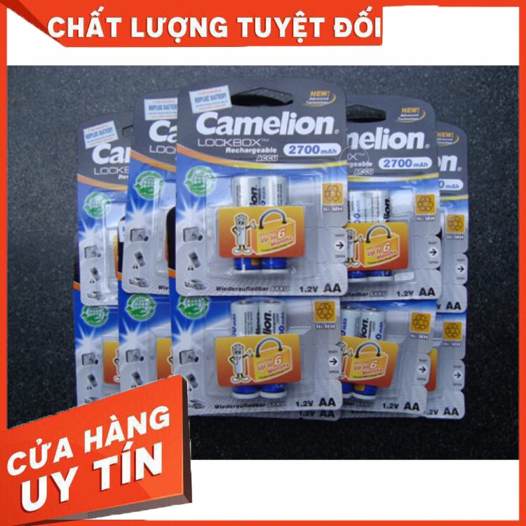 Pin Sạc Camelion AA 2700MAH vỉ 2 viên Chính Hãng