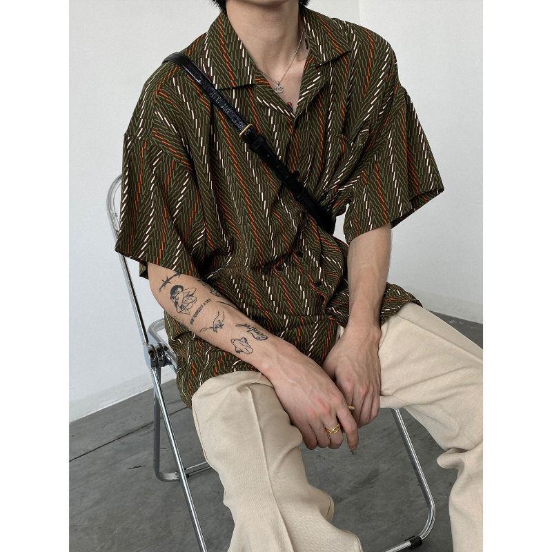 Áo Sơ Mi Pijama Tay Ngắn Dáng Rộng Cổ Bẻ In Họa Tiết Hoa Thời Trang Mùa Hè Dành Cho Nam Và Nữ 2022