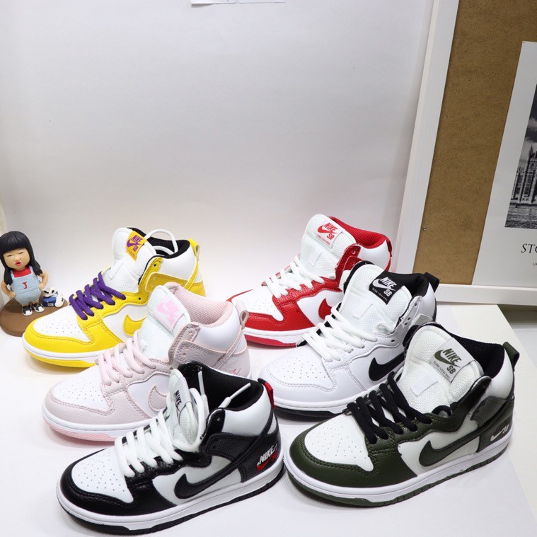 * Hàng sẵn sàng * Nike Air Jordan 1 SB Baby Boy Girl Kasut Kids Giày trẻ em Giày thể thao Giày thể thao Giày bóng rổ